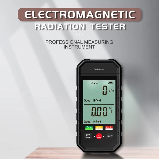 Rilevatore di radiazioni campo elettromagnetico campo magnetico elettrico misuratore campi magnetici nero