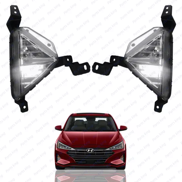 For 2019 2020 Hyundai Elantra Sedan Fog Lamp Signal Light Assembly Left Right 2p