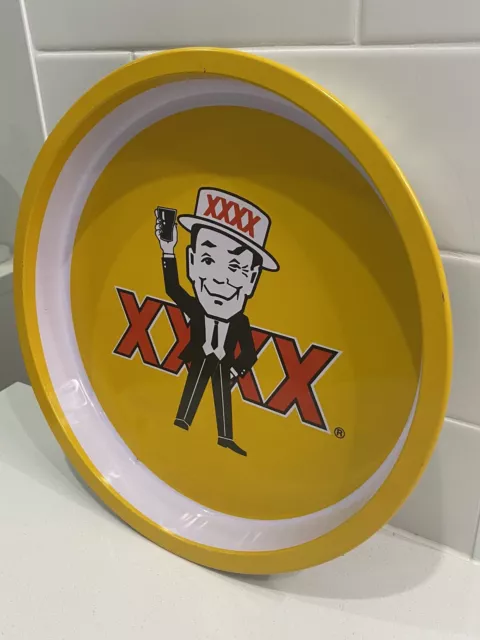 XXXX Vintage Beer Tin Serving Tray - Man Cave - Bar Sign - Free Post - VGC 2