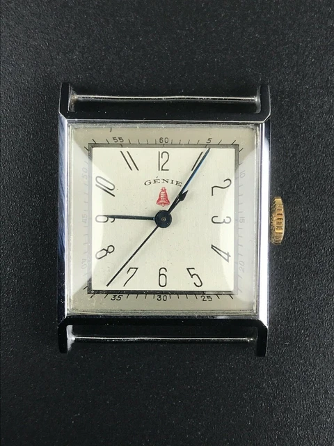 En Perfecto Estado Genie Mar Antiguo Reloj De Pulsera Suizo