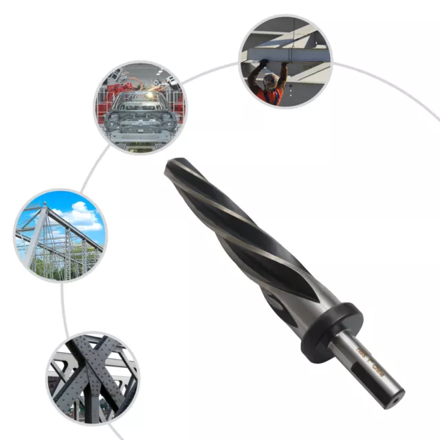 Drill America 1'' Spiral Bridge/Construction Quenching Reamer with 1/2'' Shank