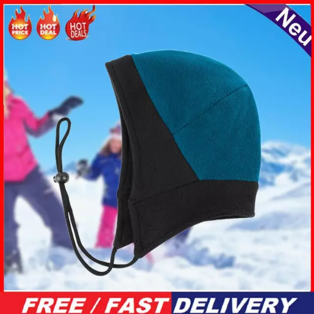 Winter Hats Scarf Adjustable Hood Fleece Hat Soft for Hiking Running Cycling