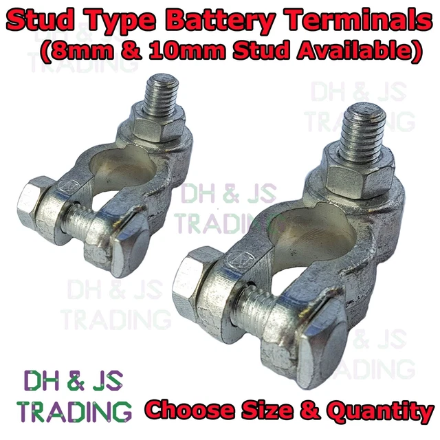 BATTERY TERMINALS POSITIVE Negative Terminal Car 8mm 10mm Ford Cable