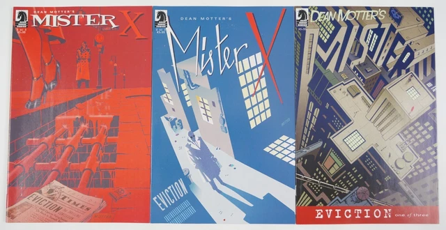 Dean Motter's Mister X: Eviction #1-3 VF/NM complete series - Dark Horse Comics