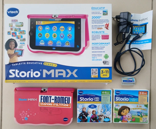 Vtech - console storio max xl 2.0 7 rose - tablette éducative