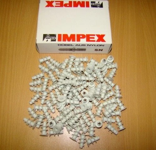Gipskartondübel Rigipsdübel Trockenbaudübel Hohlraumdübel Torx 23mm grau Rigips