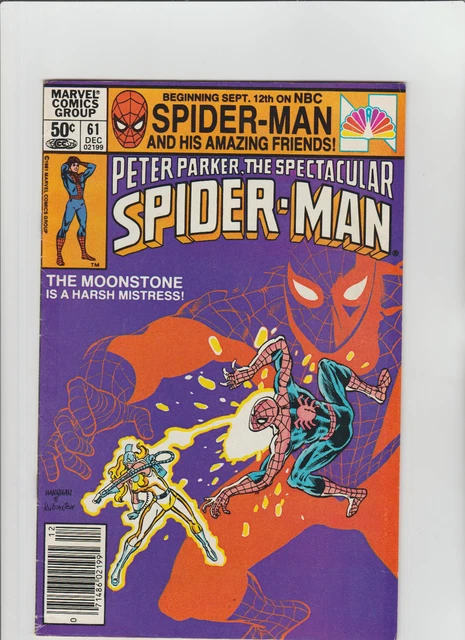 Peter Parker Spectacular Spider-man 61 MOONSTONE FNVF 1981 Marvel