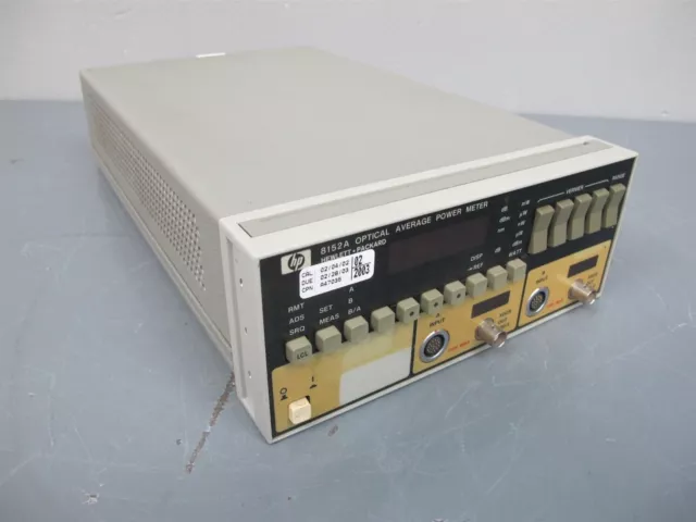 HP 8152A Optical Average Power Meter S/N 2846G01969
