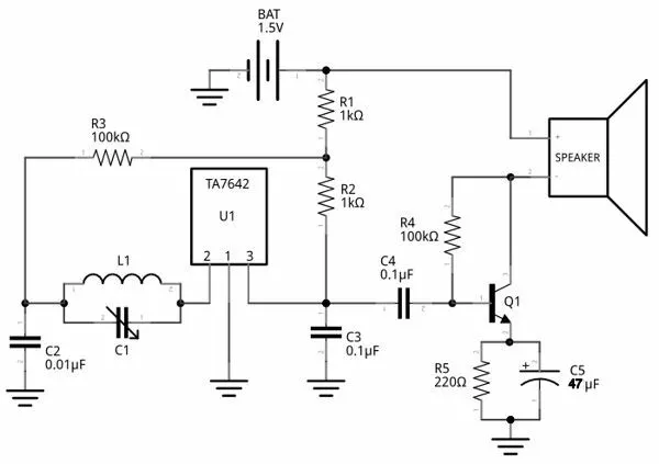 Ta7642 Trf AM MW LW Radioempfänger Chip RF ersetzt Zn414 IC 3