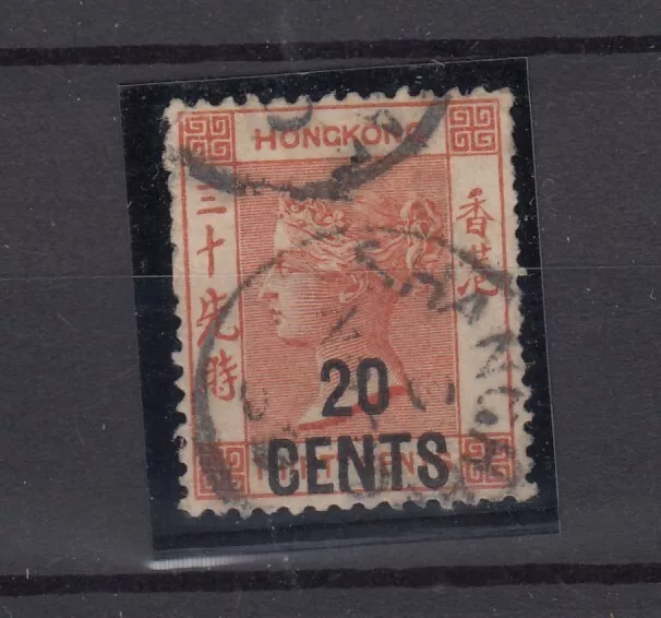 Hong Kong QV 1881 20c On 30c Used In Shanghai SGZ803 Fine Used BP9125