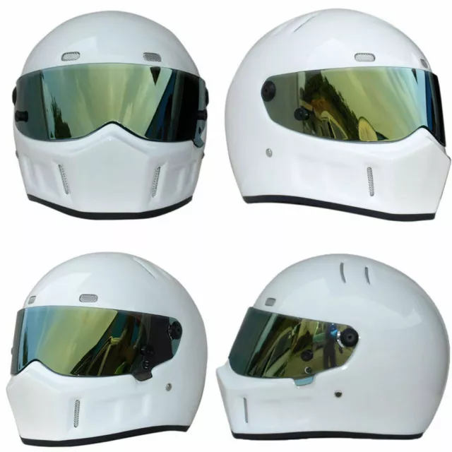DOT Auto Race Car Racing Track Circuit Rally Kart Racetrack Full Face Helmet - L