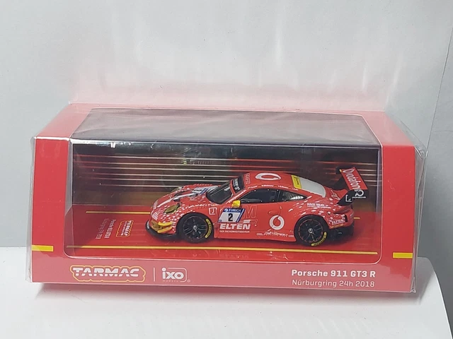 Porsche 911 GT3 R Nürburgring 24h 2018 – Tarmac Works 1/64 – Rouge – Neuve