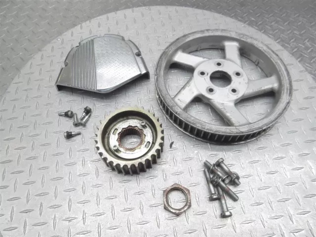 2002 Victory Touring Front Rear Pulley Belt Final Drive Sprocket Gear Cover Lot