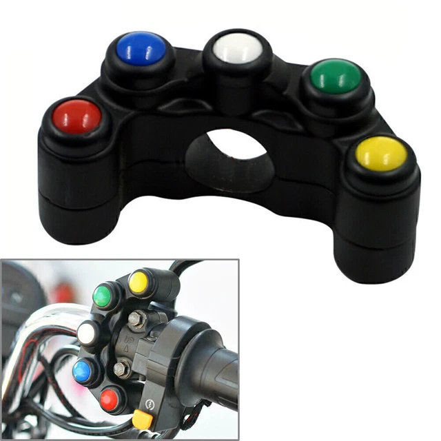 7/8& 22MM UNIVERSAL Handlebar Switch 5 button Array Motorcycle Switches