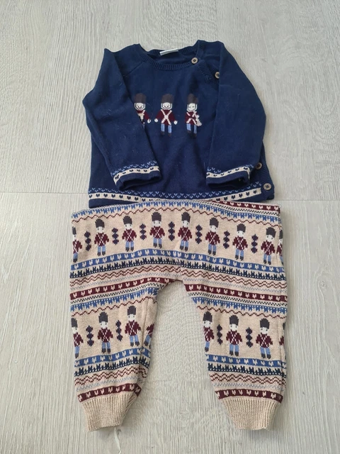 Solider 2 Piece Knitted Look Outfit Baby Boy New Witout Tags Next Branded 6/9M