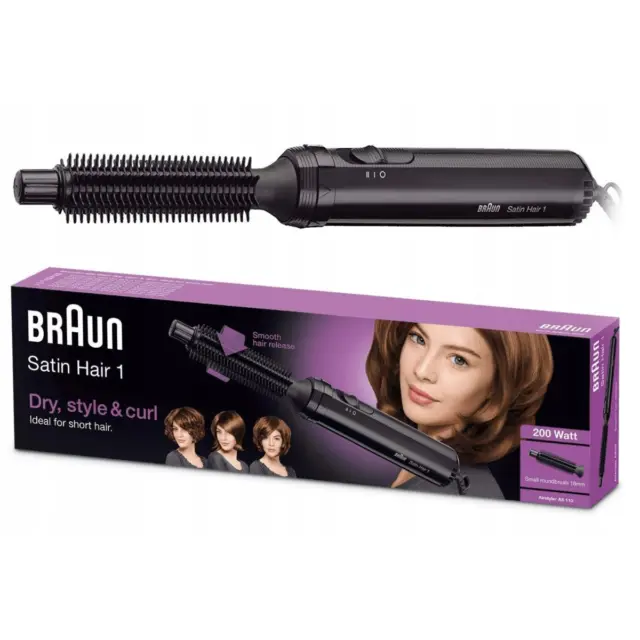 Braun Satin Hair 1 Haartrockner-Lockenwickler, AS110, 200 W