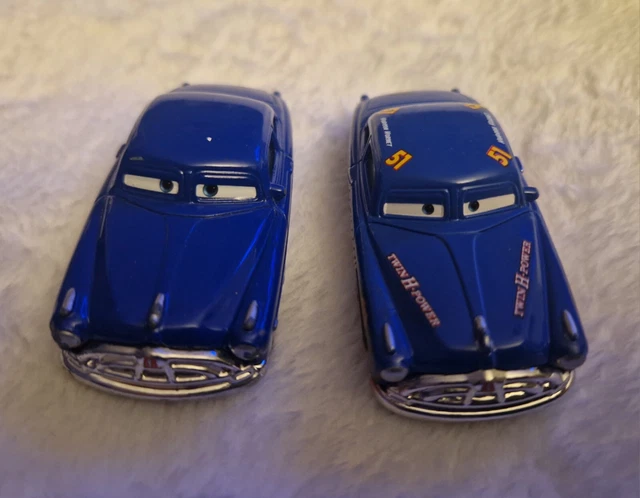 DISNEY PIXAR CARS Doc Fabulous Hudson Hornet & Doc Hudson 1.55 Mattel ...