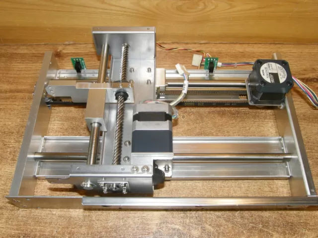 2D linear feed, 2x stepper motor, 190 x 130 mm