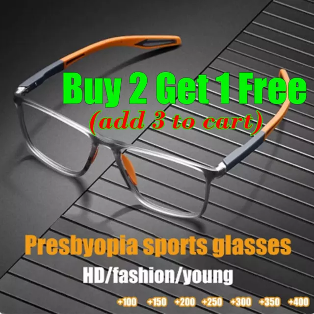 Presbyopic Eyewear Sports Reading Glasses Anti-Blue Light Ultra Light Glasses