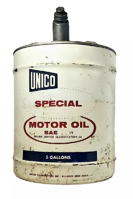 Vintage Unico 5 Gallon Oil Can