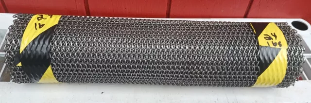 Stainless Steel Conveyer Belt 20x118 SS Chain Link Mail Roll Sheet 24lb 12 Gauge