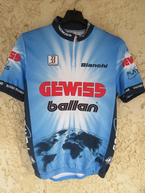 MAILLOT CYCLISTE GEWISS BALLAN 1995 vintage BIEMME maglia shirt