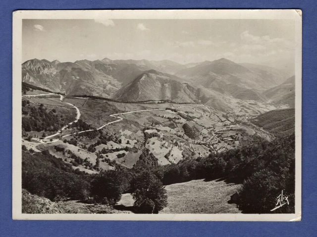 Bi / postcard CPA->/ Pyrenees Bagnière-de-Bigorre Route du col d'Aspin / 65