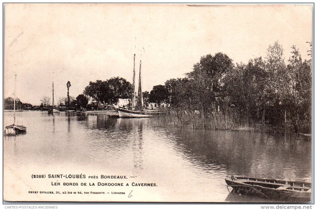 33 SAINT LOUBES - Les bords de la dordogne a Cavernes