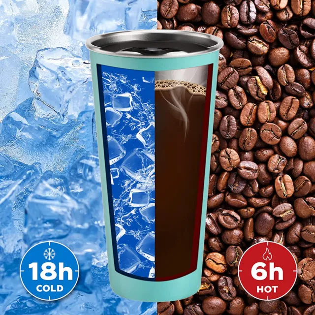 16 OZ Tumbler Double Wall Vacuum Insulated Travel Cup Stainless Steel Coffee Mug 3