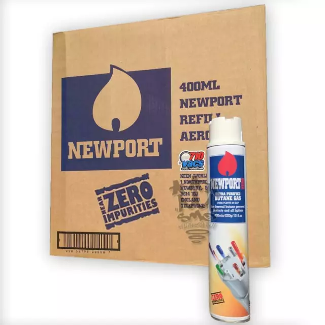 Newport Zero Impurities Butane 250ml 300ml 400ml bho N