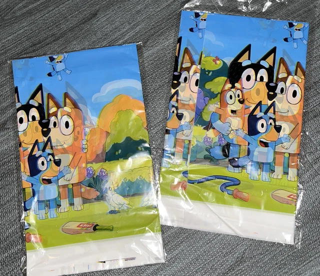 Bluey and Bingo Themed Party Supplies- Plastic Table Covers