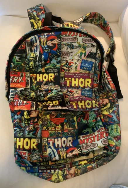 Marvel Comics Avengers Print Backpack School Book Bag Superhero Thor