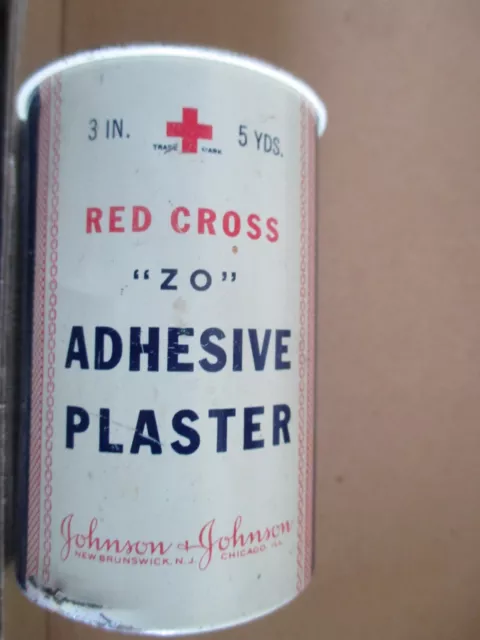 Dose - RED CROSS - Adhesive Plaster "ZO" - Johnson & Johnson - 40er Jahre USA