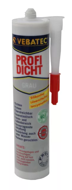 Vebatec Profidicht Dichtmasse grau 290ml Dichten Klebstoff