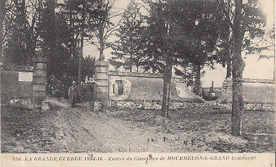 CPA GUERRE 14-18 WW1 MARNE MOURMELON entrée du cimetière cemetery