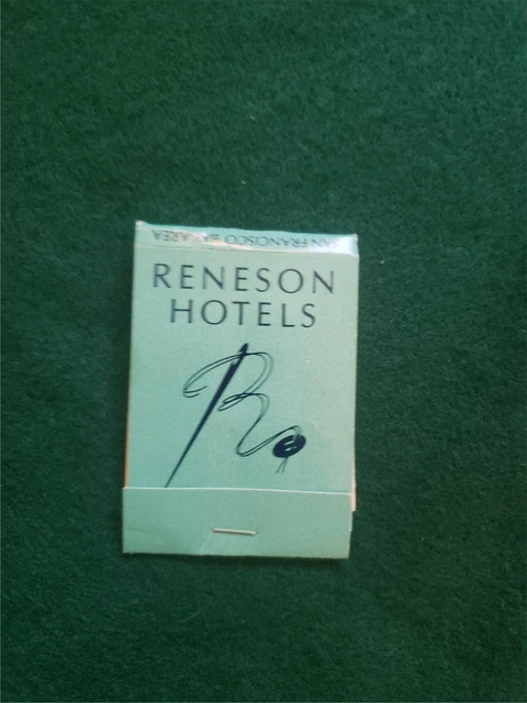 Vintage Reneson Hotels Matchbook Cover Mending Kit Advertising Premium