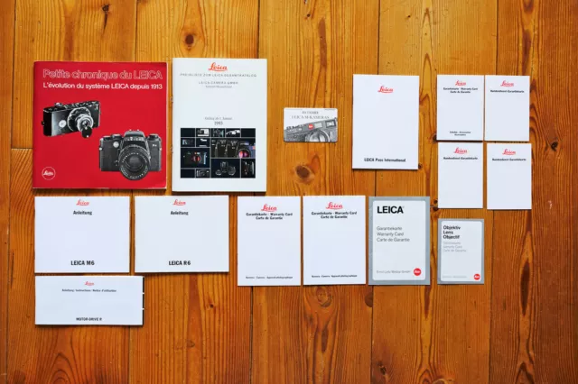Leica Leitz Broschüren, Anleitungen und mehr, Konvolut