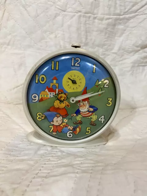 Vintage 1950s Noddy Gnomes by Smiths Alarm Clock Non-Working