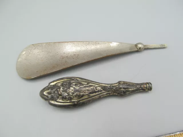 ANTIQUE SHOE HORN w Sterling Silver Handle 32.23 PicClick AU