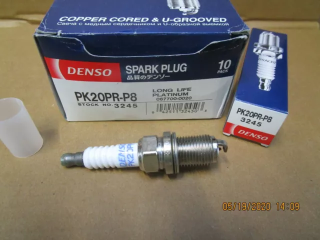 Denso  Platinum Spark Plug Pk 20 Pr -P8  3245 Ford Mg Bentley Rover Vauxhall X1