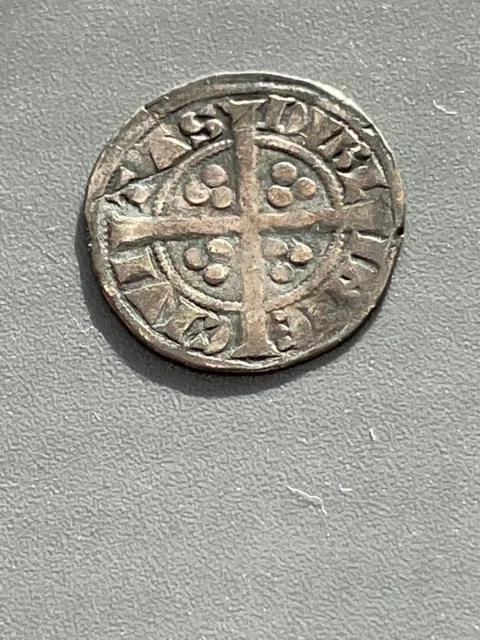 Irish Silver Hammered Half Penny Dublin  Edward I 1272-1309  from  Andy Singer