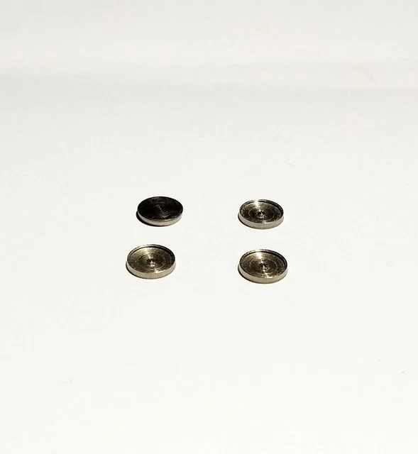 Lot De 4 Jantes Laiton Nickelé ø10.20 X 6mm - Réf JA131B - CPC Production France