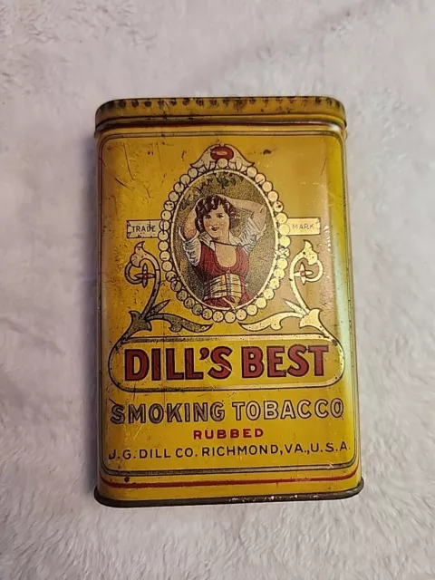 Vintage Dill's Best smoking tobacco pocket tin