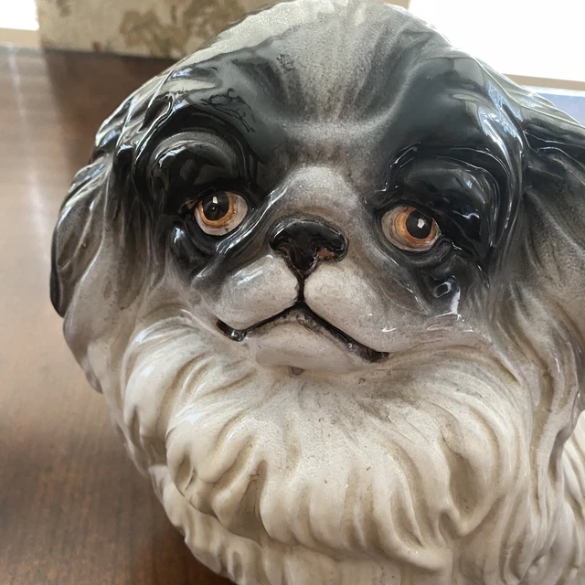 Pekingese Pekinese Dog Puppy Large Ceramic Figurine 13" 4