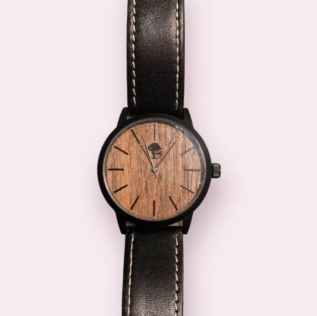 Viable Harvest Wooden Watch Leather Strap