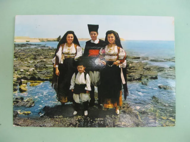 cartolina SARDEGNA COSTUMI SARDI - DORGALI  NUORO -  VIAGGIATA 1961