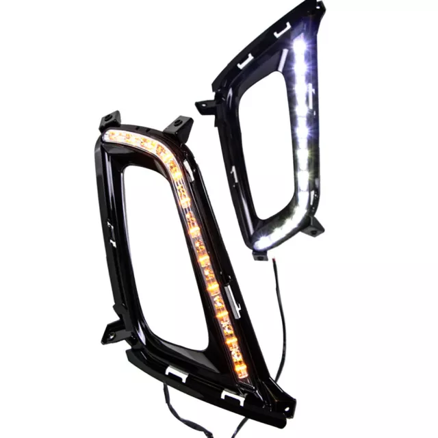 Adatto per Kia Optima K5 2014-2015 LED Luci di marcia diurna Lampada nebbia con svolta