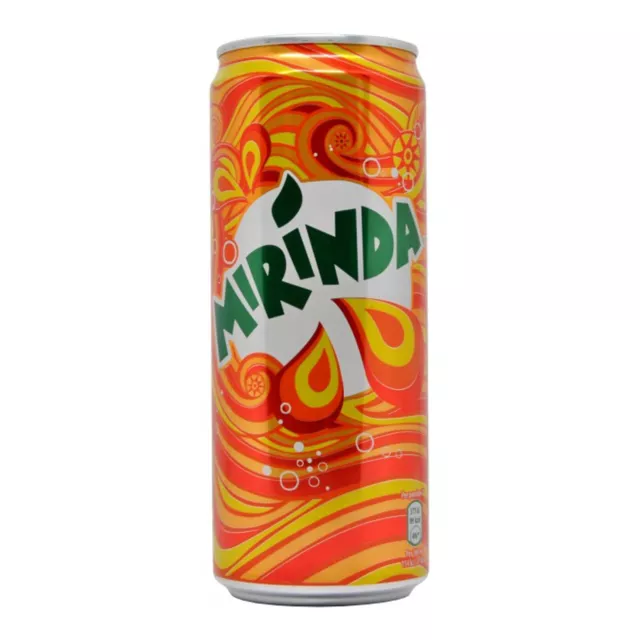 Mirinda Bibita Analcolica Gusto Arancia  24 Lattine da 330 ml