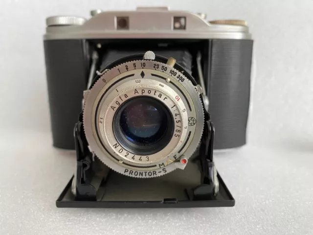 Agfa Isolette III con Apotar 4,5/85 mm, 1951-1959