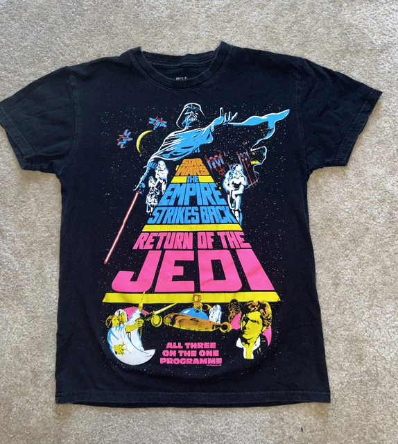 STAR WARS Graphic T-Shirt THE EMPIRE STRIKES BACK  RETURN OF THE JEDI  Sz S